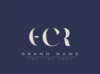 Naklejka premium OCR abstract letter logo design. This logo is designed by three abstract letters.