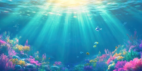 Obraz premium Grass field valley banner 