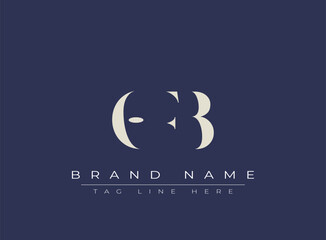 OFB abstract letter logo design. This logo is designed by three abstract letters.