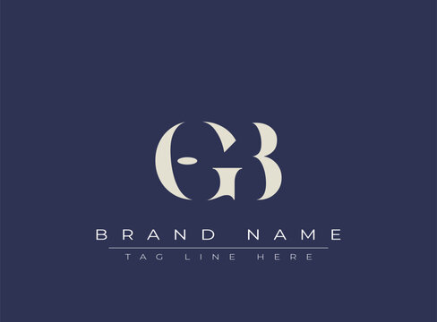 OGB abstract letter logo design. This logo is designed by three abstract letters.