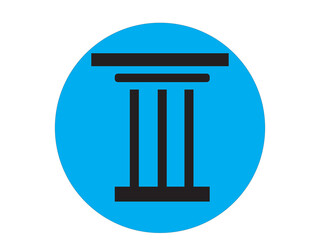 Piler icon and illustration design for building 