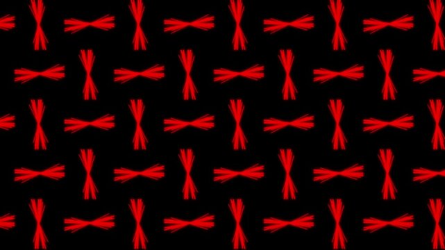 Glowing abstract red line light pattern, Futuristic motion background