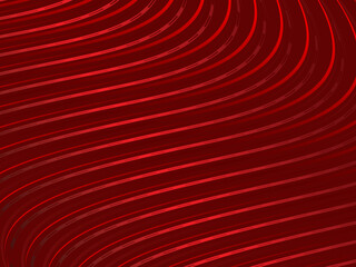 Abstract red geometric lines on red background. Modern shiny gradient red futuristic pattern. Futuristic technology concept, suitable for cover, poster, banner, flyer, website, etc.