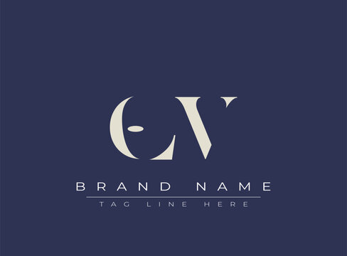 OLV abstract letter logo design. This logo is designed by three abstract letters.