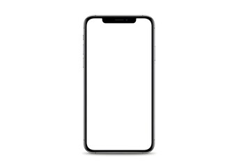 Modern Smartphone with White Screen Perfect for App Mockups and UI