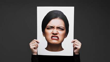 Anger at Injustice - An activist with a poster, her face full of determination and indignation.