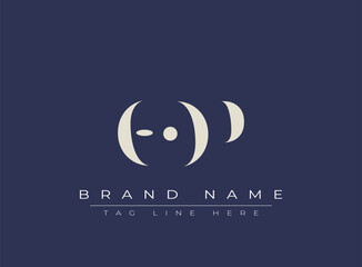 Naklejka premium OOP abstract letter logo design. This logo is designed by three abstract letters.