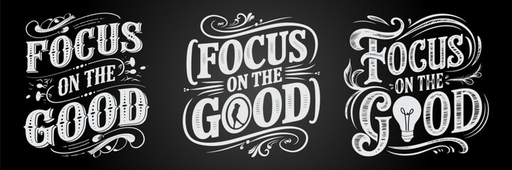 Chalkboard Typography and Inspirational Quotes for Courage and Achievement