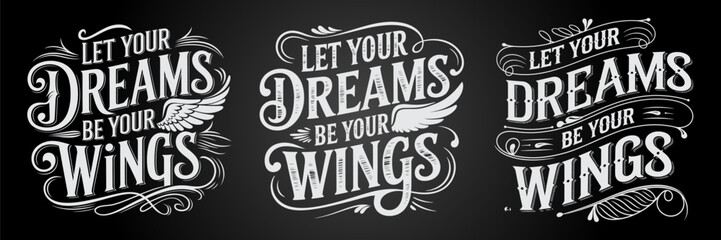 Motivational Bold Chalkboard Art and Typography