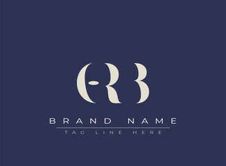 ORB abstract letter logo design. This logo is designed by three abstract letters.