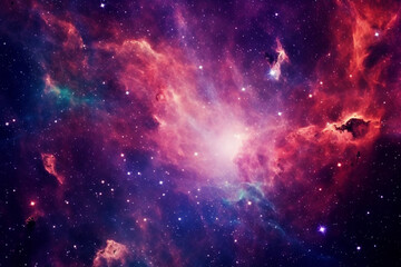 Fototapeta premium allure of a galaxy, with its vast expanse in boundless depths of space, encapsulates ethereal dance of swirling stars, interstellar vistas, and incomprehensible magnitude and intricacy that galaxies e