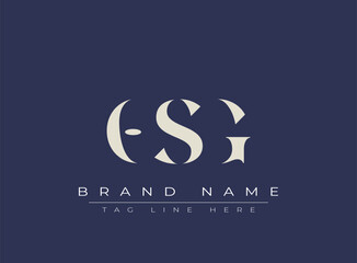 OSG abstract letter logo design. This logo is designed by three abstract letters.