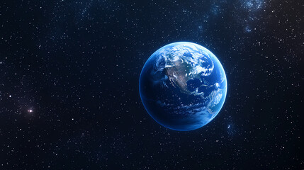 Earth Satellite Image in Space