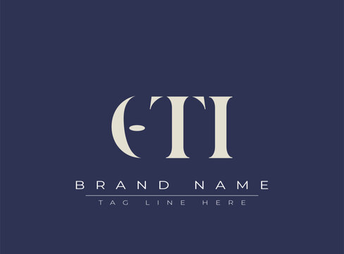 OTI abstract letter logo design. This logo is designed by three abstract letters.