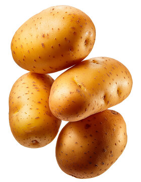 Patatas para hornear, sobre fondo transparente