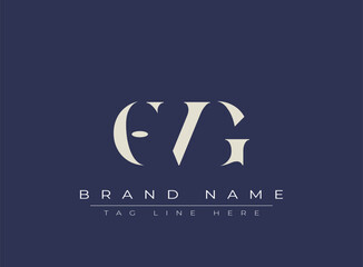 OVG abstract letter logo design. This logo is designed by three abstract letters.