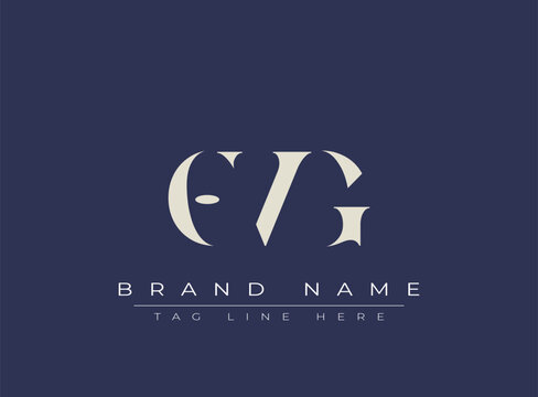 OVG abstract letter logo design. This logo is designed by three abstract letters.