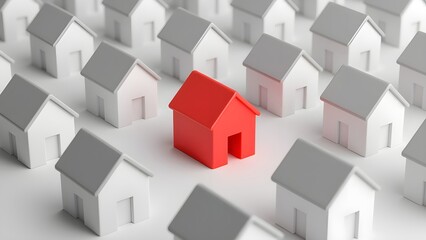 The lights of thousands of houses are red