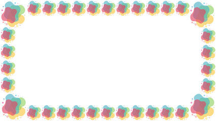 color frame, spotted