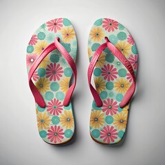 colorful flip flops