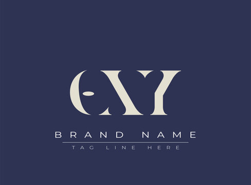 OXY abstract letter logo design. This logo is designed by three abstract letters.