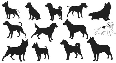 Fototapeta premium Cute Puppies and Kittens