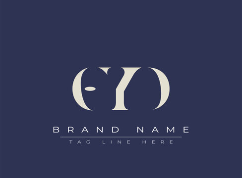 OYD abstract letter logo design. This logo is designed by three abstract letters.