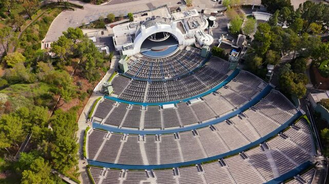 Aerial View of Hollywood Bowl Amphitheater, Los Angeles, California