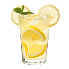 a glass of lemonade