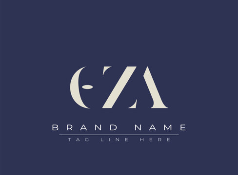 OZA abstract letter logo design. This logo is designed by three abstract letters.