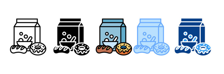Food  Icon Set Multiple Style Collection
