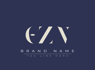 OZN abstract letter logo design. This logo is designed by three abstract letters.