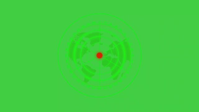 Radar green screen video