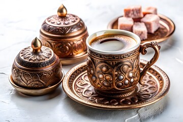 Fototapeta premium traditional turkish coffee cup