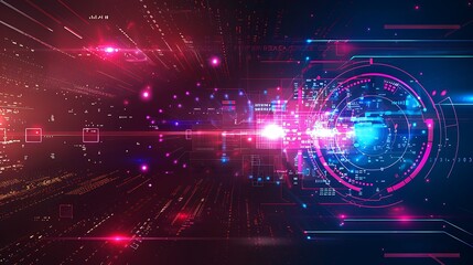 abstract technology communication concept vector background