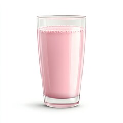 Pink beverage in a glass