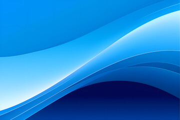 Fototapeta premium Abstract blue background ,Blue curve design smooth shape by blue color with blurred lines,dynamic, futuristic, modern, bright, soft, technology, water, flow, poster, digital, minimal, sky, ai 