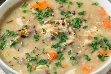 Homemade Chicken and Wild Rice Soup