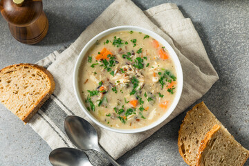 Homemade Chicken and Wild Rice Soup