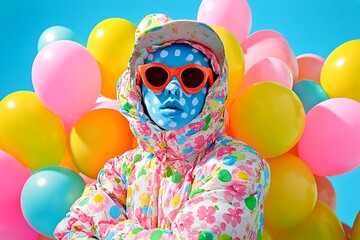 Hallucination - due to delirium tremens: abstract image of well-being. Distorted consciousness. Hallucination and sleep. Brain fog. Metaphorical delirium tremens feelings of a mental illusion.