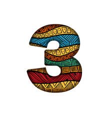 3 number letter text typography african style textile abstract african pattern ethnic  artwork font transparent background