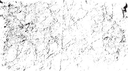 Scratched and Cracked Grunge Urban Background Texture Vector. Dust Overlay Distress Grainy Grungy Effect. Distressed Backdrop Vector Illustration. Isolated Black on White Background. EPS 10.