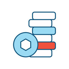 Token vector icon 