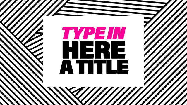 Teens Modern Title Card