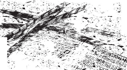 Vector brush sroke texture. Distressed uneven grunge background. Abstract distressed vector illustration. Overlay over any design to create interesting effect and depth. Black isolated on white. EPS10