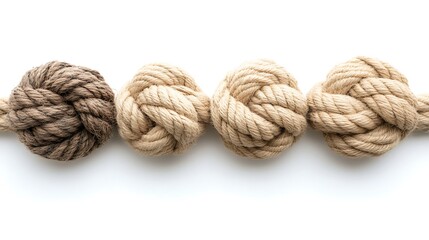 Tied Knots in a Row.