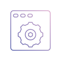 Setting vector icon