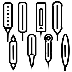 Black and white cartoon thermometer picture for children This is a vector illustration for pIllustration of thermometer with high temperature readinreschool and home training for parents and teachers.