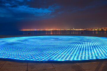 Greeting to the sun, light installation at Zadar waterfront © Ivica