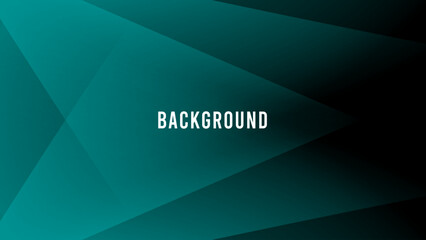 Fototapeta premium Black abstract background with teal green triangle pattern, cross shape, modern geometric texture, diagonal rays and angles